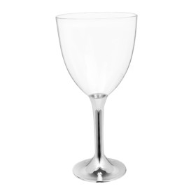 Copo PS Flute Vinho Prata Cromo 300ml 2P (200 Uds)