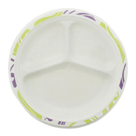 Prato de Cartão Chinet 3 Compart. 260mm Flavour (135 Unidades)