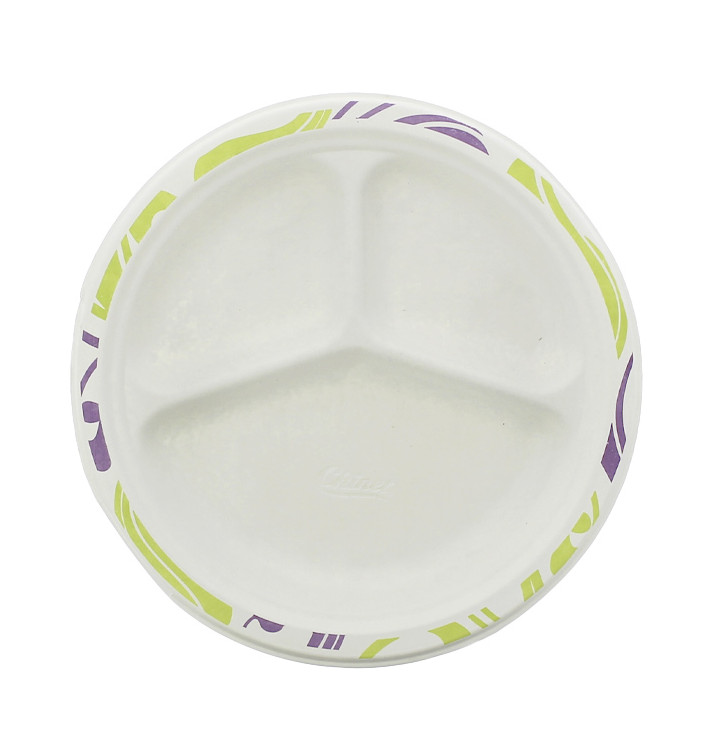 Prato de Cartão Chinet 3 Compart. 260mm Flavour (135 Unidades) Prato de Cartão Chinet 3 Compart. 260mm Flavour (135 Unidades)