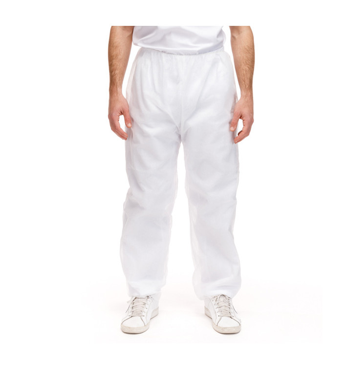 Pantalón TST de PP Industrial Branco 30gr. (50 Uds) Pantalón TST de PP Industrial Branco 30gr. (50 Uds)