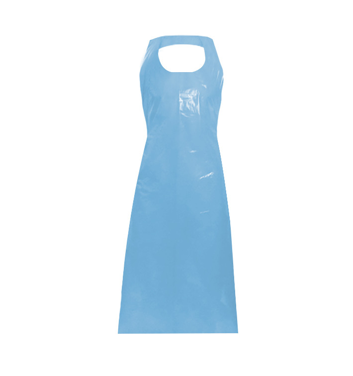 Avental Polietileno 76x120cm 20 Micron Azul (50 Uds) Avental Polietileno 76x120cm 20 Micron Azul (50 Uds)