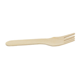 Mini Garfo de Madeira 7,5cm (100 Uds)