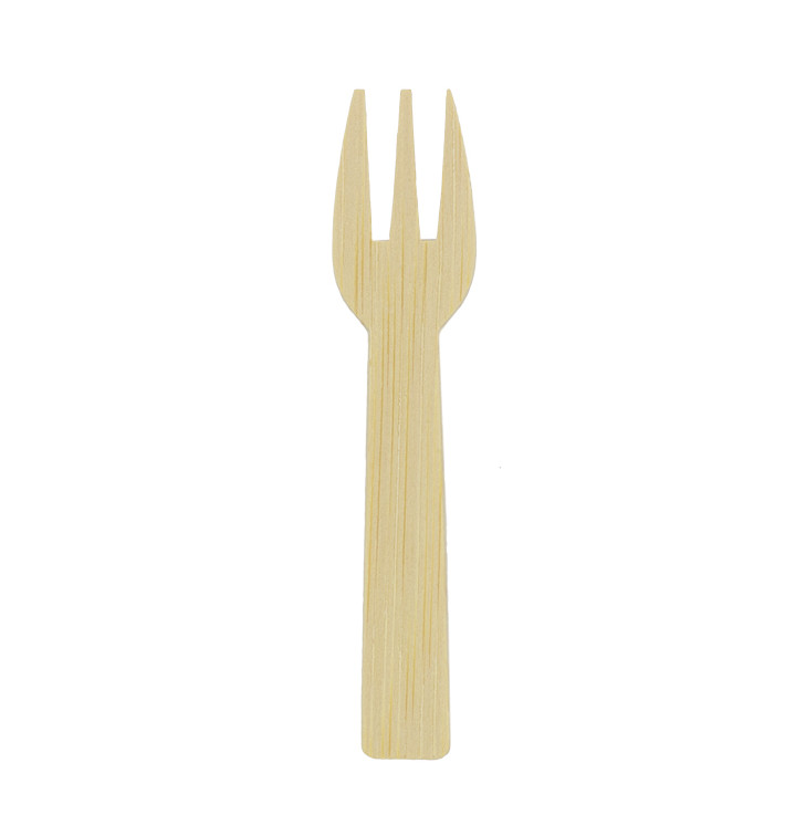 Garfo de Bambu Degustação 7,5cm (50 Uds) Garfo de Bambu Degustação 7,5cm (50 Uds)