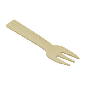 Garfo de Bambu Degustação 7,5cm (50 Uds)