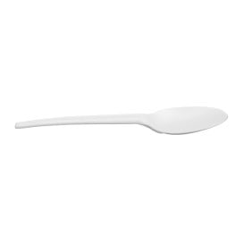 Colher Biodegradaveis CPLA Branco 16,5cm (1.000 Uds)