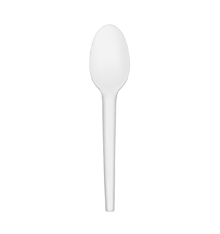 Colher Biodegradaveis CPLA Branco 16,5cm (25 Uds) Colher Biodegradaveis CPLA Branco 16,5cm (25 Uds)