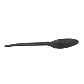 Colher Biodegradaveis CPLA Preto 16,5cm (25 Uds)