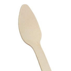 Mini Colher de Madeira Embalada 11cm (25 Uds)