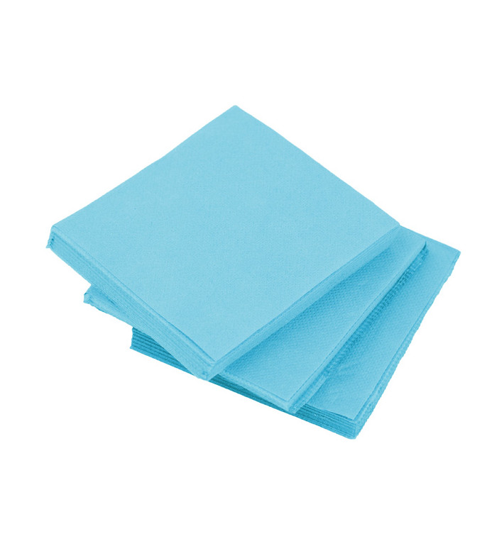 Guardanapos Papel Microdot Turquesa 20x20cm (90 Uds) Guardanapos Papel Microdot Turquesa 20x20cm (90 Uds)