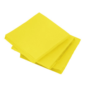 Guardanapos Papel Microdot Amarelo 20x20cm (90 Uds)