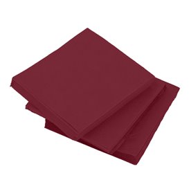 Guardanapos Papel Microdot Bordeaux 20x20cm (100 Uds)