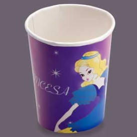 Copo Cartão Desenho Princesa 200 ml (500 Unidades)
