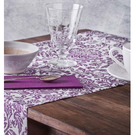 Toalha em Rolo Airlaid 0,4x48m "Versalles" Roxo 50g/m² P30cm (1 Ud)