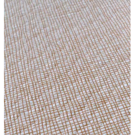 Toalha Papel Cortado Mesa 1x1m "Entre Linhas" Marron 40g/m² (400 Uds)
