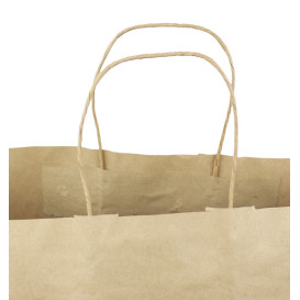Saco Papel Kraft Hawanna Asas 100g/m² 46x16x49cm (200 Uds)