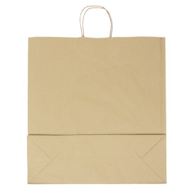 Saco Papel Kraft Hawanna Asas 100g/m² 46x16x49cm (200 Uds)