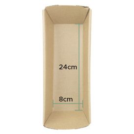 Molde Forno Kraft 24x8x7 cm (240 Uds)