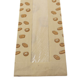 Saco de Papel Kraft Janela "Panes" 10+5x55cm (1.000 Uds)