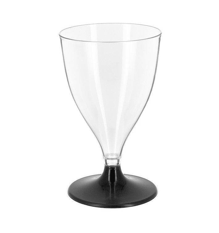Copo PS Reutilizável Água/Wine Antracite Foot 200ml 2P (48 Uds) Copo PS Reutilizável Água/Wine Antracite Foot 200ml 2P (48 Uds)