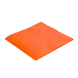 Guardanapos Papel Cocktail Laranja 20x20cm (6000 Uds)