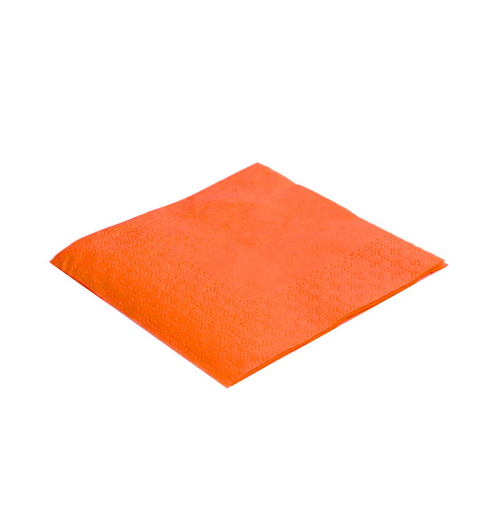 Guardanapos Papel Cocktail Laranja 20x20cm (100 Uds) Guardanapos Papel Cocktail Laranja 20x20cm (100 Uds)