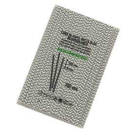 Palhinha Direita Papel Preto e Branco Ø6mm 20cm (100 Uds)