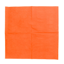 Guardanapos Papel Cocktail Laranja 20x20cm (100 Uds)