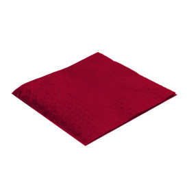 Guardanapos Papel Cocktail Bordeaux 20x20cm (100 Uds)