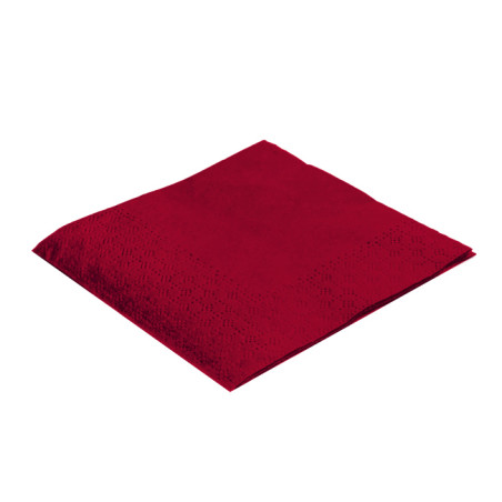 Guardanapos Papel Cocktail Bordeaux 20x20cm (100 Uds)