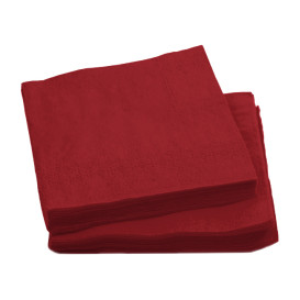 Guardanapos Papel Cocktail Bordeaux 20x20cm (100 Uds)