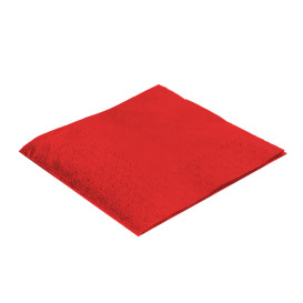 Guardanapos Papel Cocktail Vermelho 20x20cm (6.000 Uds)