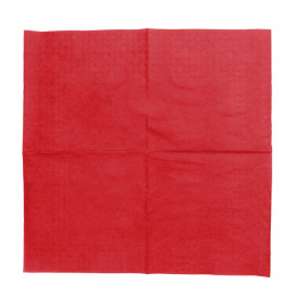 Guardanapos Papel Cocktail Vermelho 20x20cm (6.000 Uds)