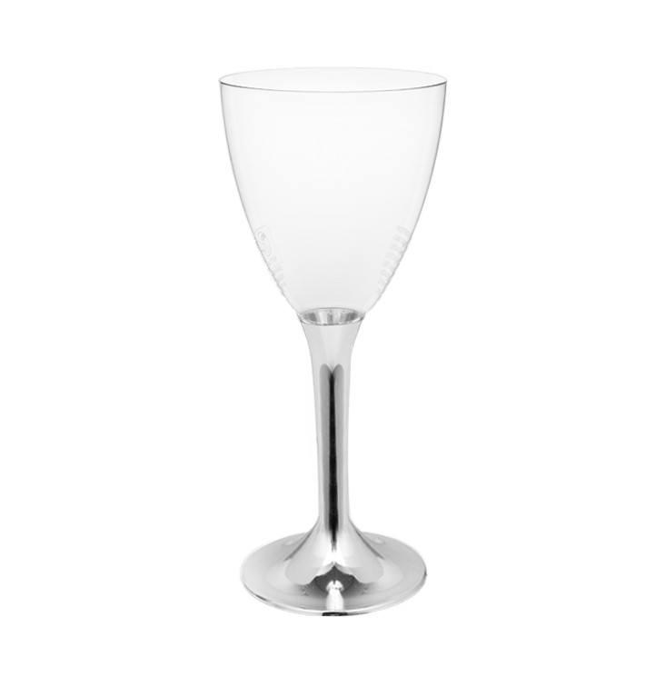 Copo PS Flute Vinho Prata Cromo 180ml 2P (20 Uds) Copo PS Flute Vinho Prata Cromo 180ml 2P (20 Uds)