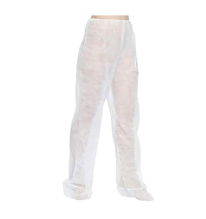Calças Pressoterapia em TNT de PP Branco (1 Ud) Calças Pressoterapia em TNT de PP Branco (1 Ud)