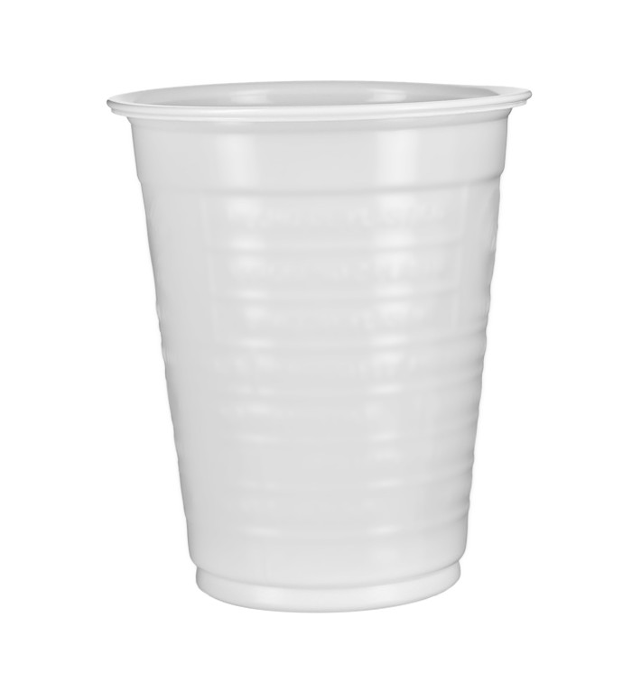 Copo de Plástico PS Branco 200ml Ø7,0cm (100 Uds) Copo de Plástico PS Branco 200ml Ø7,0cm (100 Uds)