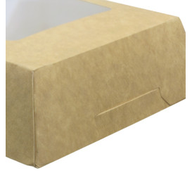 Caixa de Cartão Kraft com Janela 120x120x40mm (25 Uds)