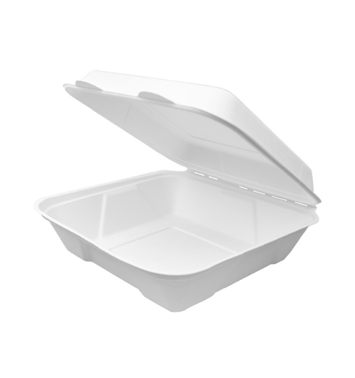 Embalagem Cana-de-açúcar Branco 225x225x75mm (200 Uds) Embalagem Cana-de-açúcar Branco 225x225x75mm (200 Uds)
