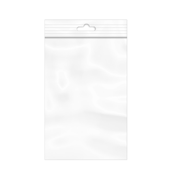 Sacos ZIP com Fecho Automático e Eurotaladro 8x12cm G200 (100 Uds) Sacos ZIP com Fecho Automático e Eurotaladro 8x12cm G200 (100 Uds)