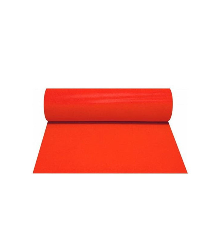 Toalha em Rolo Não Tecido 1x50m 50g Vermelho Toalha em Rolo Não Tecido 1x50m 50g Vermelho