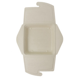 Embalagem Box to Go Cana-de-Açúcar 21x21x4cm 1350ml (50 Uds)