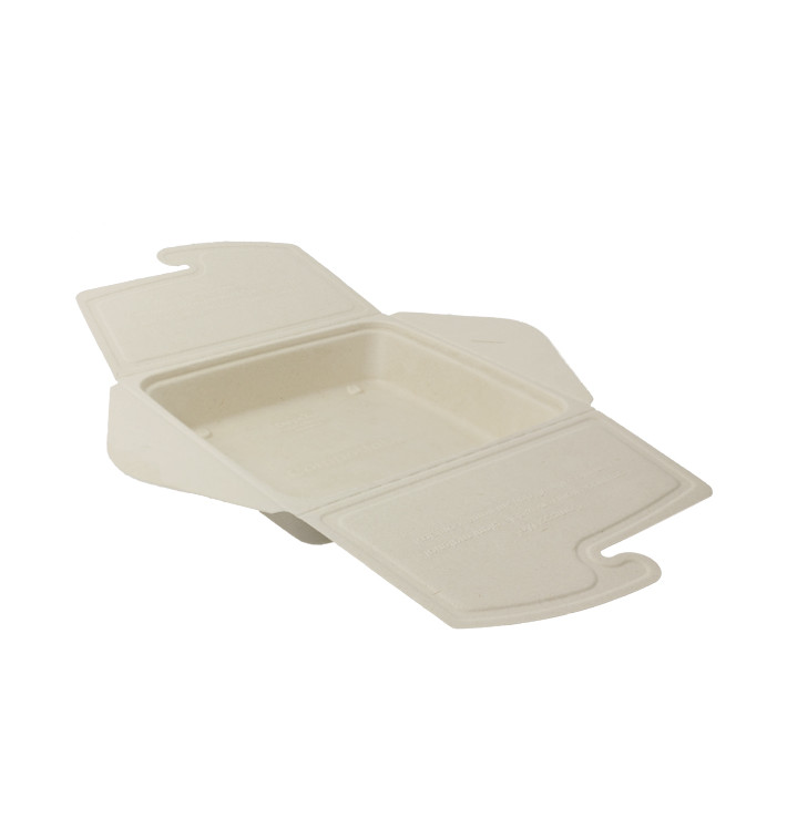 Embalagem Box to Go Cana-de-Açúcar 21x21x4cm 1350ml (100 Uds) Embalagem Box to Go Cana-de-Açúcar 21x21x4cm 1350ml (100 Uds)