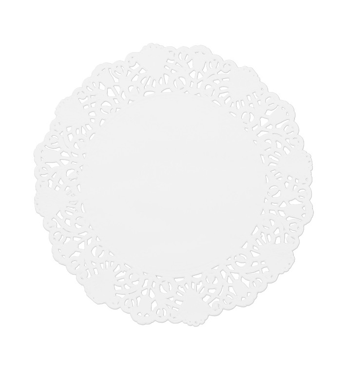Naperon Papel Rendado Branco Circular Ø140mm (2000 Uds) Naperon Papel Rendado Branco Circular Ø140mm (2000 Uds)