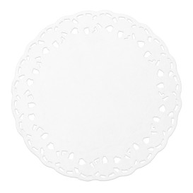 Naperon Papel Rendado Branco Circular Ø100mm (2000 Uds)