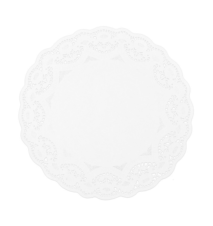 Naperon Papel Rendado Branco Circular Ø340mm (1000 Uds) Naperon Papel Rendado Branco Circular Ø340mm (1000 Uds)