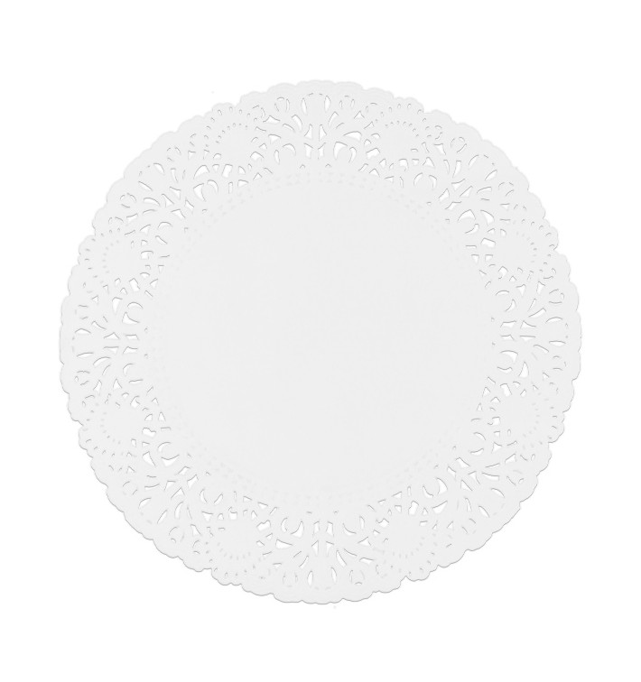 Naperon Papel Rendado Branco Circular Ø200mm (2000 Uds) Naperon Papel Rendado Branco Circular Ø200mm (2000 Uds)