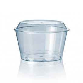 Taça de Plastico PET Cristal 300ml Ø11cm (100 Uds)
