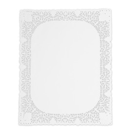 Naperon Papel Branco Rendado Rect. 40x50cm (1.000 Uds)