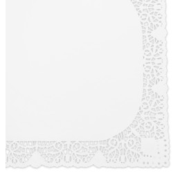 Naperon Papel Branco Rendado Rect. 40x50cm (1.000 Uds)