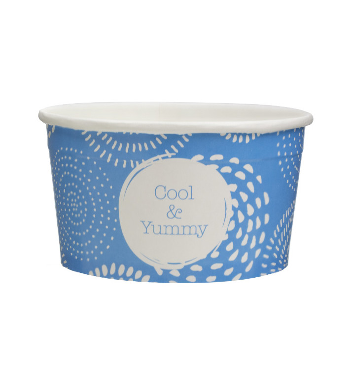 Taça de Cartão para Gelados 6oz/175ml "Cool&Yummy" (50 Uds) Taça de Cartão para Gelados 6oz/175ml "Cool&Yummy" (50 Uds)