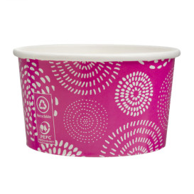 Taça de Cartão para Gelados 6,5oz/195ml "Cool&Yummy" (45 Uds)